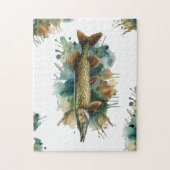 Waterverf serie: Pike Legpuzzel (Verticaal)