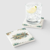 Waterverf serie: Pike Stenen Onderzetter (Zijkant)