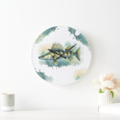 Waterverf serie: Zander/Walleye Grote Klok (Huis)