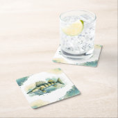 Waterverf serie: Zander/Walleye Kartonnen Onderzetters (Insitu)
