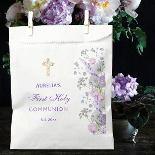 Waterverf Sering Bloemen Eerste Communie Bedankzakje