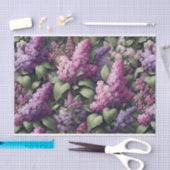 Waterverf Sering Bloemen Patroon Decoupage Tissuepapier (Craft)