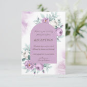 Waterverf Sering Rozen Stippen Bruiloft Kaart (Staand voorkant)