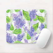 Waterverf seringen bloemen muismat (Met muis)
