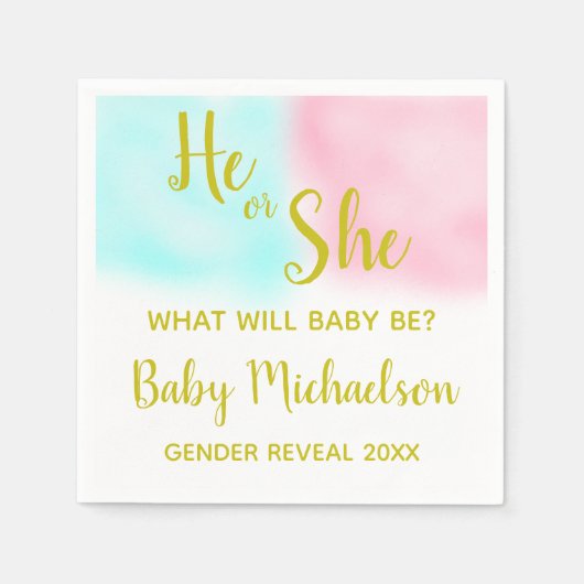 Waterverf Servet (Voorkant)