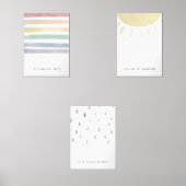 waterverf set van 3 U bent mijn zonneschijn poster (Voorkant)