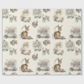 Waterverf Shabby Chic Baby shower Cadeaupapier (Vlak)