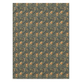 Waterverf shabby chic geel sinaasappel Franse roze Tafelkleed (Voorkant)