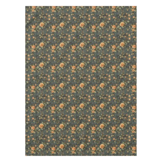 Waterverf shabby chic geel sinaasappel Franse roze Tafelkleed (Voorkant)