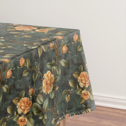 Waterverf shabby chic geel sinaasappel Franse roze Tafelkleed (Voorbeeld)