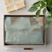 Waterverf Shabby chic oranje vlinder & rozen Tissuepapier (Geschenk)