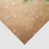 Waterverf shabby chic  rode rozen oude boeken tissuepapier (Detail)