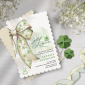 Waterverf Shamrock Bow Luck in Love Vrijgezellenfe Kaart