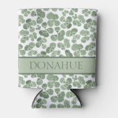 Waterverf Shamrock Clover Patterned Blikjeskoeler (Voorkant)