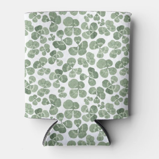 Waterverf Shamrock Clover Patterned Blikjeskoeler (Voorkant)
