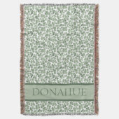 Waterverf Shamrock Clover Patterned Deken (Voorkant Verticaal)