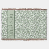 Waterverf Shamrock Clover Patterned Deken (Voorkant)