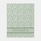 Waterverf Shamrock Clover Patterned Fleece Deken (Voorkant)