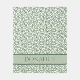 Waterverf Shamrock Clover Patterned Fleece Deken