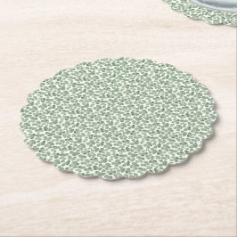 Waterverf Shamrock Clover Patterned Kartonnen Onderzetters