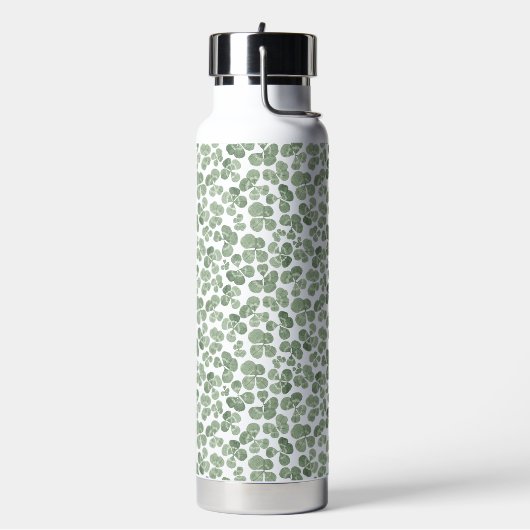 Waterverf Shamrock Clover Patterned Waterfles (Links)