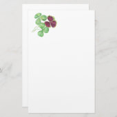 Waterverf Shamrock Clover Saint Partick's Day Briefpapier (Voorkant / Achterkant)