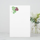 Waterverf Shamrock Clover Saint Partick's Day Briefpapier (Staand voorkant)