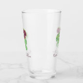 Waterverf Shamrock Clover Saint Partick's Day Glas (Links)