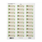 Waterverf Shamrock Klaver Saint Partick's Day Etiket (Full Sheet)