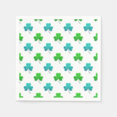 Waterverf Shamrock Pattern Servetten (Voorkant)