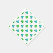 Waterverf Shamrock Pattern Servetten (Hoek)