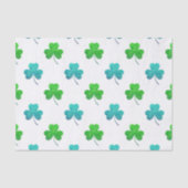 Waterverf Shamrock Pattern Tissuepapier (Voorkant)