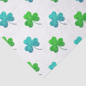 Waterverf Shamrock Pattern Tissuepapier (Detail)