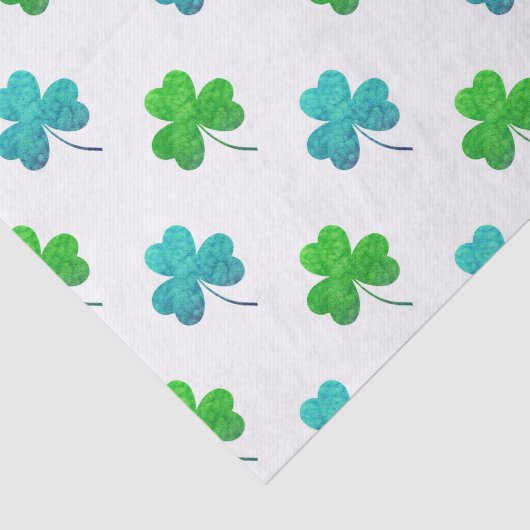 Waterverf Shamrock Pattern Tissuepapier (Detail)