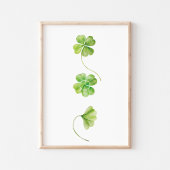 Waterverf Shamrock Poster