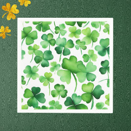 Waterverf Shamrock Servet