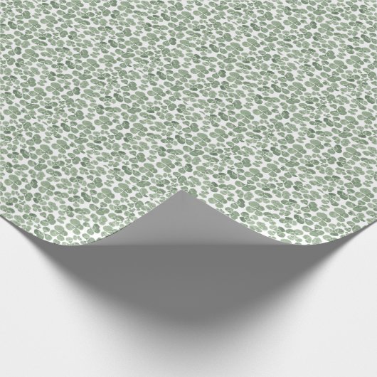 Waterverf Shamrock St. Patrick's Clover Patterned Cadeaupapier (Hoek)