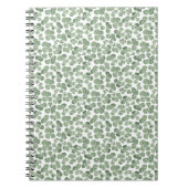 Waterverf Shamrock St. Patrick's Clover Patterned Notitieboek (Voorkant)