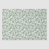 Waterverf Shamrock St. Patrick's Clover Patterned Tissuepapier (Voorkant)