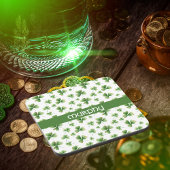 Waterverf Shamrock St. Patrick's Day Bier Onderzetter