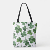 Waterverf Shamrock Tote Bag (Achterkant)