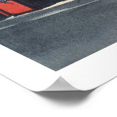 waterverf "Shanghai Market" China Poster (Hoek)