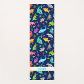 Waterverf Shark Family Schattig Aangepast Yogamat (Voorkant)