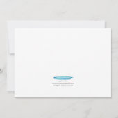 Waterverf Shark Invitation Kaart (Achterkant)