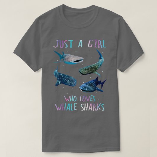 Waterverf Shark Ocean is gewoon een meisje dat van T-shirt (Design voorkant)