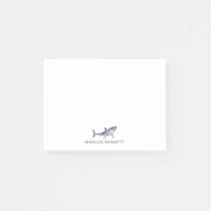 Waterverf Shark Personalized Post It Notes