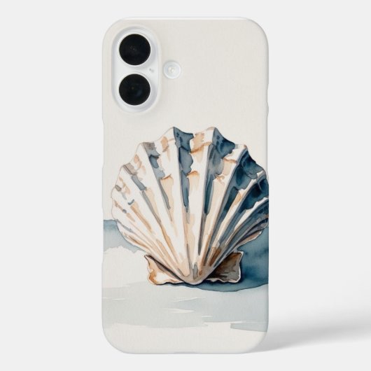 Waterverf Shell iPhone / iPad case (Achterkant)