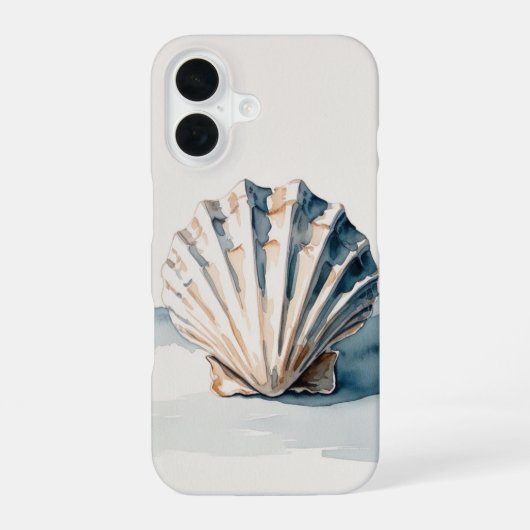Waterverf Shell iPhone / iPad case 16 Hoesje (Achterkant)