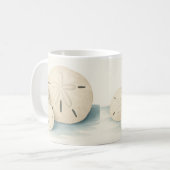 Waterverf Shell Mok – Kalme Kuststijl (Voorkant links)