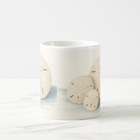 Waterverf Shell Mok – Kalme Kuststijl (Center)